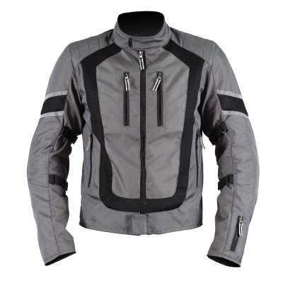 Куртка мужская INFLAME K10360 текстиль+сетка, цвет серый фото в интернет-магазине FrontFlip.Ru