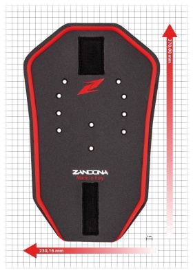 Вставка защитная ZANDONA Back insert 230x370mm черн фото в интернет-магазине FrontFlip.Ru