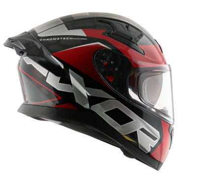 Шлем AXOR APEX CHROMTECH, цвет красный/чёрный/золото фото в интернет-магазине FrontFlip.Ru