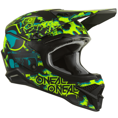 Шлем кроссовый O'NEAL 3Series Assault желтый/черный фото в интернет-магазине FrontFlip.Ru