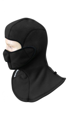Подшлемник с защитой шеи FLEECE COLLAR Open (чёрный) фото в интернет-магазине FrontFlip.Ru