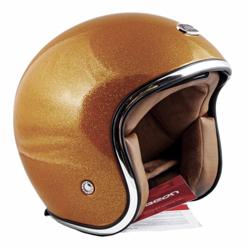 Шлем Beon B-108 GLITTER GOLD фото в интернет-магазине FrontFlip.Ru