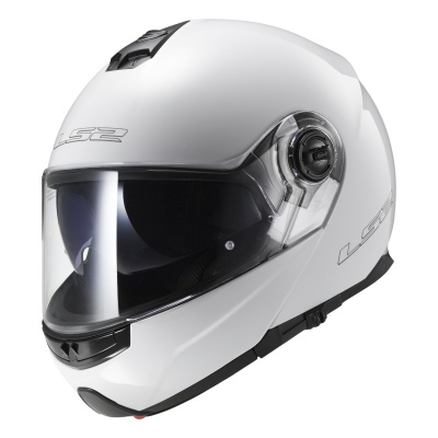 Шлем с двойным стеклом для снегохода и квадроцикла LS2 FF325 STROBE SNOW Solid белый фото в интернет-магазине FrontFlip.Ru