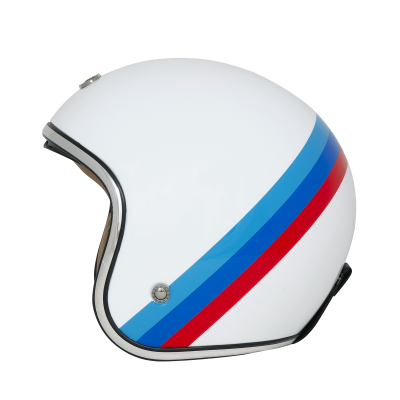 Шлем Beon B-108 WHITE/RED/BLUE фото в интернет-магазине FrontFlip.Ru