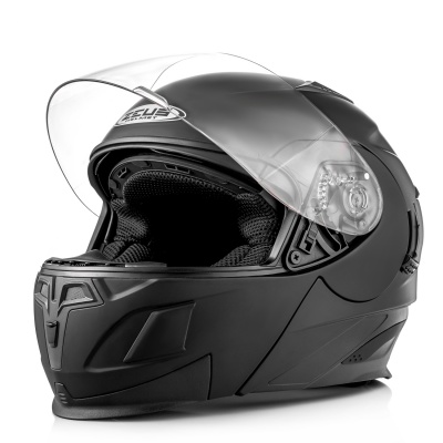 ZEUS Шлем модуляр ZS-3020 Термопластик, мат., Черный фото в интернет-магазине FrontFlip.Ru