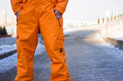 Сноубордический комбинезон Mr. Chukcha оранжевый фото в интернет-магазине FrontFlip.Ru