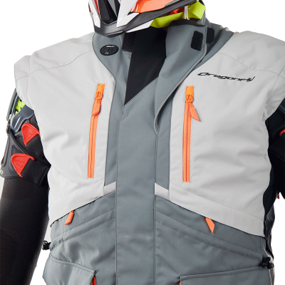 Dragonfly Куртка Эндуро Freeride DF Grey-Orange фото в интернет-магазине FrontFlip.Ru