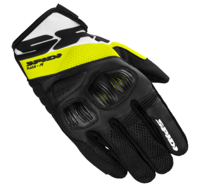 SPIDI Перчатки FLASH-R EVO Black/Yellow Fluo фото в интернет-магазине FrontFlip.Ru