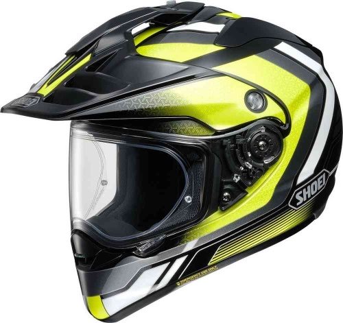 SHOEI Мотошлем HORNET ADV SOVEREIGN желто-черно-белый, TC-3 фото в интернет-магазине FrontFlip.Ru