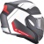 [SCORPION EXO] Мотошлем EXO-TECH TRAP, цвет Черный Матовый/Белый/Красный фото в интернет-магазине FrontFlip.Ru