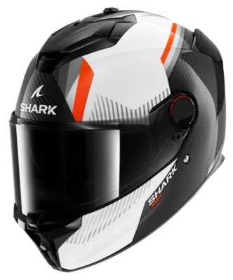 Шлем Shark SPARTAN GT PRO DOKHTA CARBON Black/White/Orange фото в интернет-магазине FrontFlip.Ru