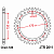 Звезда задняя (ведомая), (сталь) для 530 цепи, 43 зубьев (JT 2011.43)