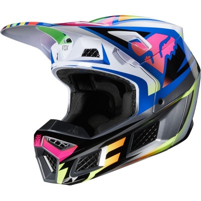 Мотошлем Fox V3 Idol Helmet Multi фото в интернет-магазине FrontFlip.Ru