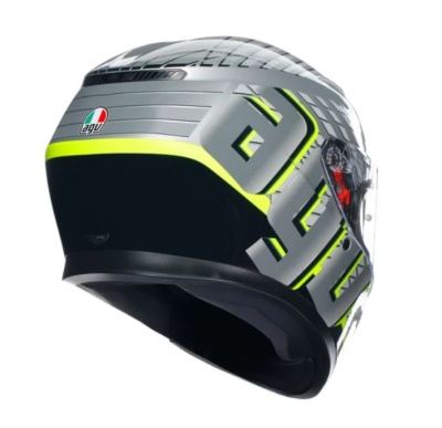 Шлем AGV K3 E2206 MPLK Fortify Grey/Black/Yellow-Fluo фото в интернет-магазине FrontFlip.Ru