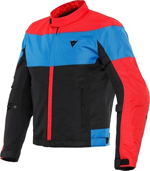 Куртка текстильная Dainese ELETTRICA AIR TEX JACKET Black/Lava-Red/Light-Blue