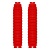 [ARIETE] Гофры на вилку/защита перьев Offroad 40/57 мм h500 мм, цвет Красный