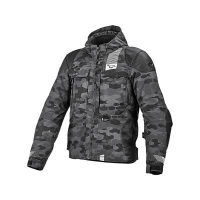 MACNA BAZOOKA Куртка ткань/кожа черный/камуфляж фото в интернет-магазине FrontFlip.Ru
