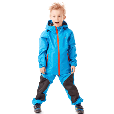 Dragonfly Детский комплект дождевой (куртка, брюки) EVO Kids BLUE (мембрана) фото в интернет-магазине FrontFlip.Ru