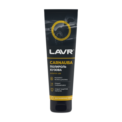 LAVR Полироль кузова с карнаубским воском, 100 мл (24 шт) фото в интернет-магазине FrontFlip.Ru