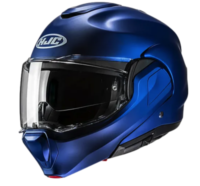 HJC Мотошлем F100 SEMI FLAT METALLIC BLUE фото в интернет-магазине FrontFlip.Ru