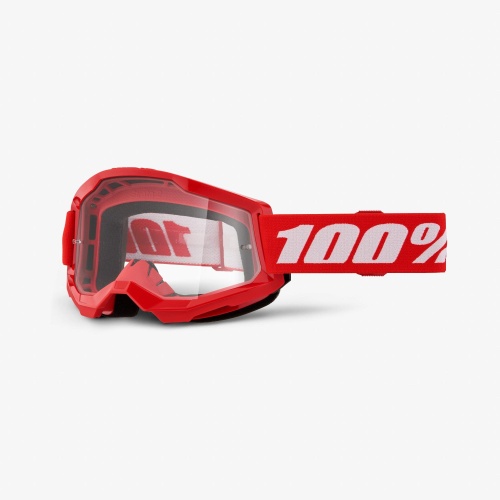 Очки 100% Strata 2 Red / Clear фото в интернет-магазине FrontFlip.Ru