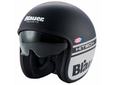 BLAUER Шлем PILOT H.T. 1.1 Black Matt/Gray фото в интернет-магазине FrontFlip.Ru