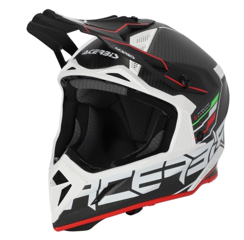 Шлем Acerbis STEEL CARBON 22-06 Black/Red фото в интернет-магазине FrontFlip.Ru