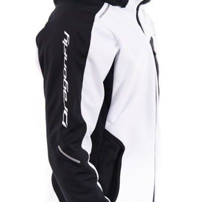 Dragonfly Куртка мужская с капюшоном Explorer 2.0 Black and White фото в интернет-магазине FrontFlip.Ru