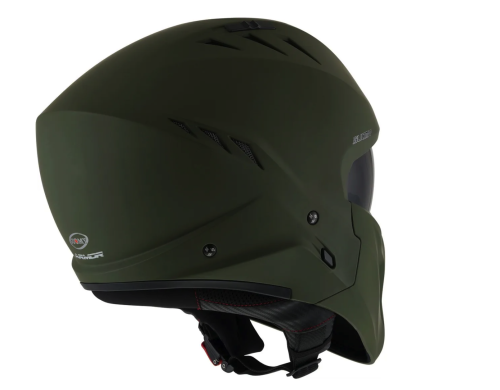 [SUOMY] Мотошлем ARMOR PLAIN, цвет Зеленый Матовый фото в интернет-магазине FrontFlip.Ru