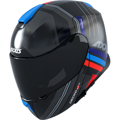 AXXIS FU403SV Gecko SV Epic Matt Black шлем модуляр черный матовый фото в интернет-магазине FrontFlip.Ru
