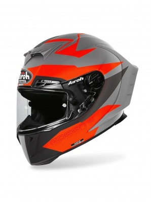 AIROH шлем интеграл GP550 S VEKTOR ORANGE MATT фото в интернет-магазине FrontFlip.Ru