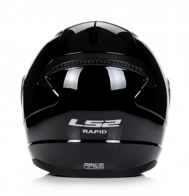 LS2 Мотошлем FF353 RAPID SOLID черный фото в интернет-магазине FrontFlip.Ru