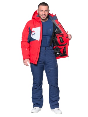 SNOW HEADQUARTER Горнолыжный костюм мужской A-8639 Сине-красный фото в интернет-магазине FrontFlip.Ru