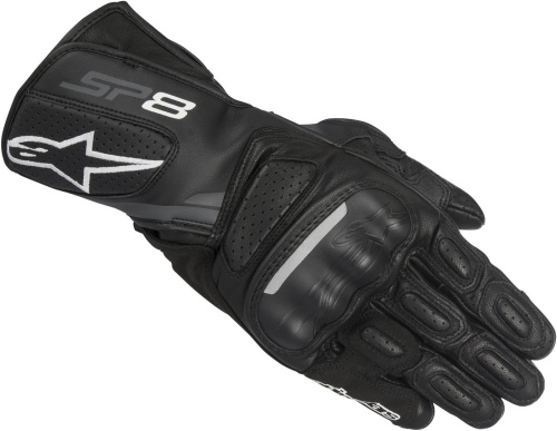 ALPINESTARS Мотоперчатки кожаные SP-8 v2 черно-серый, 111 фото в интернет-магазине FrontFlip.Ru