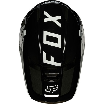 Мотошлем Fox V1 Revn Helmet Black/White фото в интернет-магазине FrontFlip.Ru