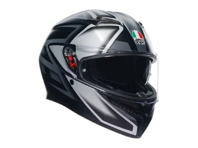AGV Шлем K-3 E2206 COMPOUND MATT BLACK/GREY фото в интернет-магазине FrontFlip.Ru
