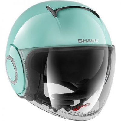 SHARK Шлем Nano crystal blank Green GRN фото в интернет-магазине FrontFlip.Ru