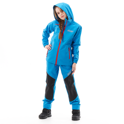Dragonfly Комплект дождевой (куртка, брюки) EVO FOR TEEN BLUE (мембрана) фото в интернет-магазине FrontFlip.Ru