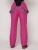 Полукомбинезон брюки горнолыжные женские малинового цвета 2221M фото в интернет-магазине FrontFlip.Ru