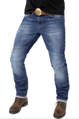 Мотоджинсы STARKS PYTHON STRONG STRETCH REGULAR FIT Темный Синий Однотонный фото в интернет-магазине FrontFlip.Ru