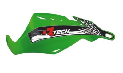 RTech Защита рук Gladiator Easy зеленая с крепежом (moto parts) фото в интернет-магазине FrontFlip.Ru