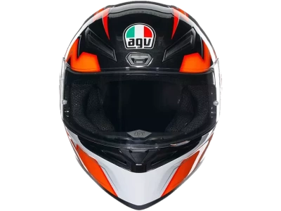 AGV Шлем K-1 E2206 KRIPTON BLACK/ORANGE фото в интернет-магазине FrontFlip.Ru