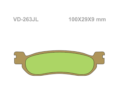 VESRAH Тормозные колодки  VD-263JL фото в интернет-магазине FrontFlip.Ru