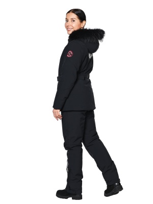 SNOW HEADQUARTER Снегоходный костюм женский KB-0128 Черный фото в интернет-магазине FrontFlip.Ru