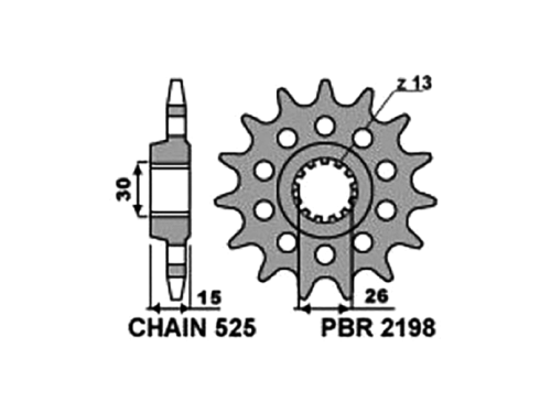 PBR Звезда передняя    2198-17 фото в интернет-магазине FrontFlip.Ru
