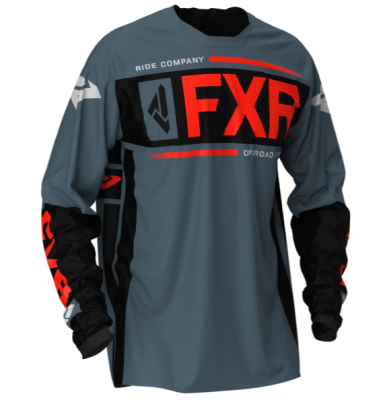 FXR MX Футболка Clutch Off-Road Jersey 20 Steel/Black/Nuke фото в интернет-магазине FrontFlip.Ru