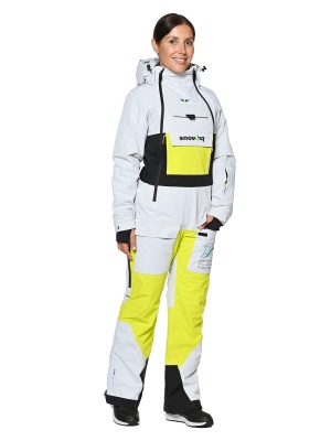 SNOW HEADQUARTER Горнолыжный комбинезон женский B-9050 Лимонный фото в интернет-магазине FrontFlip.Ru