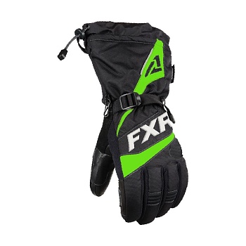 Перчатки FXR Fuel с утеплителем Black/Lime