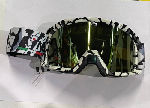 Очки снегоходные с двойной линзой AiM (PRO) 186-102 Carbon Glossy фото в интернет-магазине FrontFlip.Ru