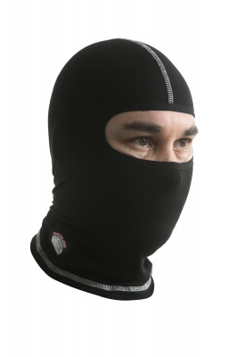 Подшлемник хлопковый Hyperlook Pancher черный (белая строчка) фото в интернет-магазине FrontFlip.Ru